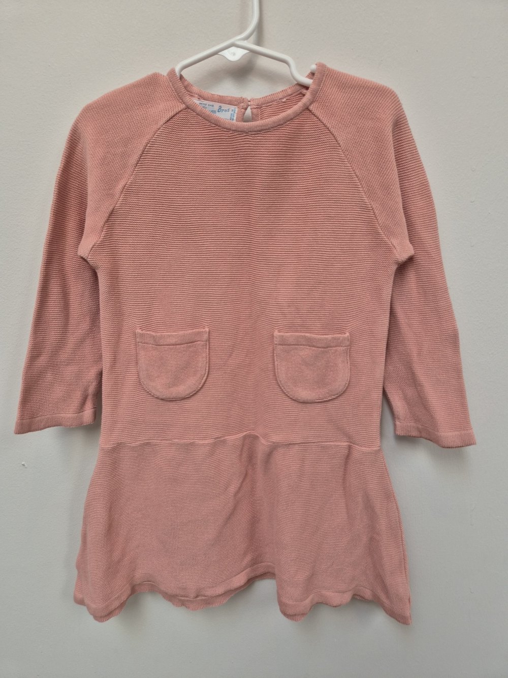 Feltman Bros Pink Long-Sleeve Knit Dress 4Y